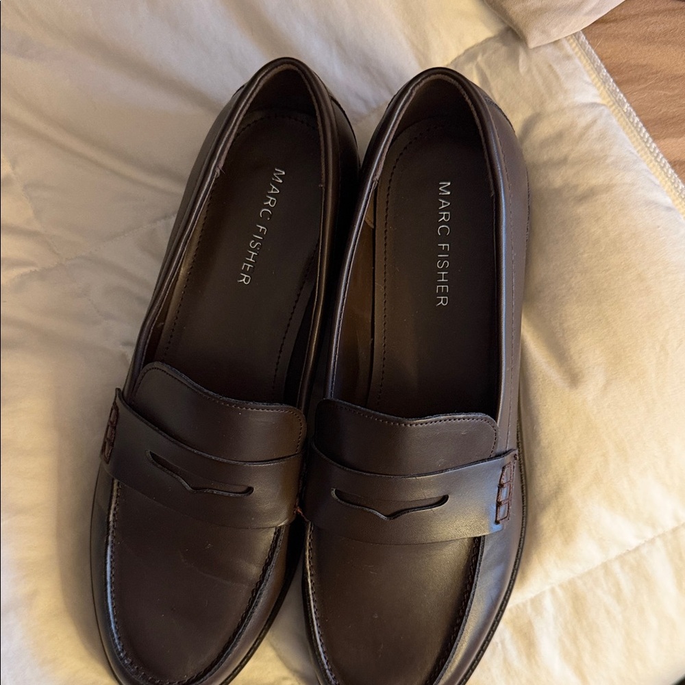Marc Fisher Women’s Dark Brown Slip-On Loafers - Picture 6 of 9